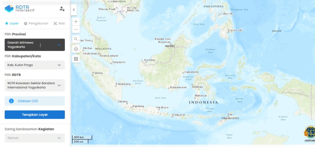 Cara mengecek RDTR secara online bisa melalui https://gistaru.atrbpn.go.id/rdtrinteraktif. Ini menjadi salah satu langkah mengetahui GSB.